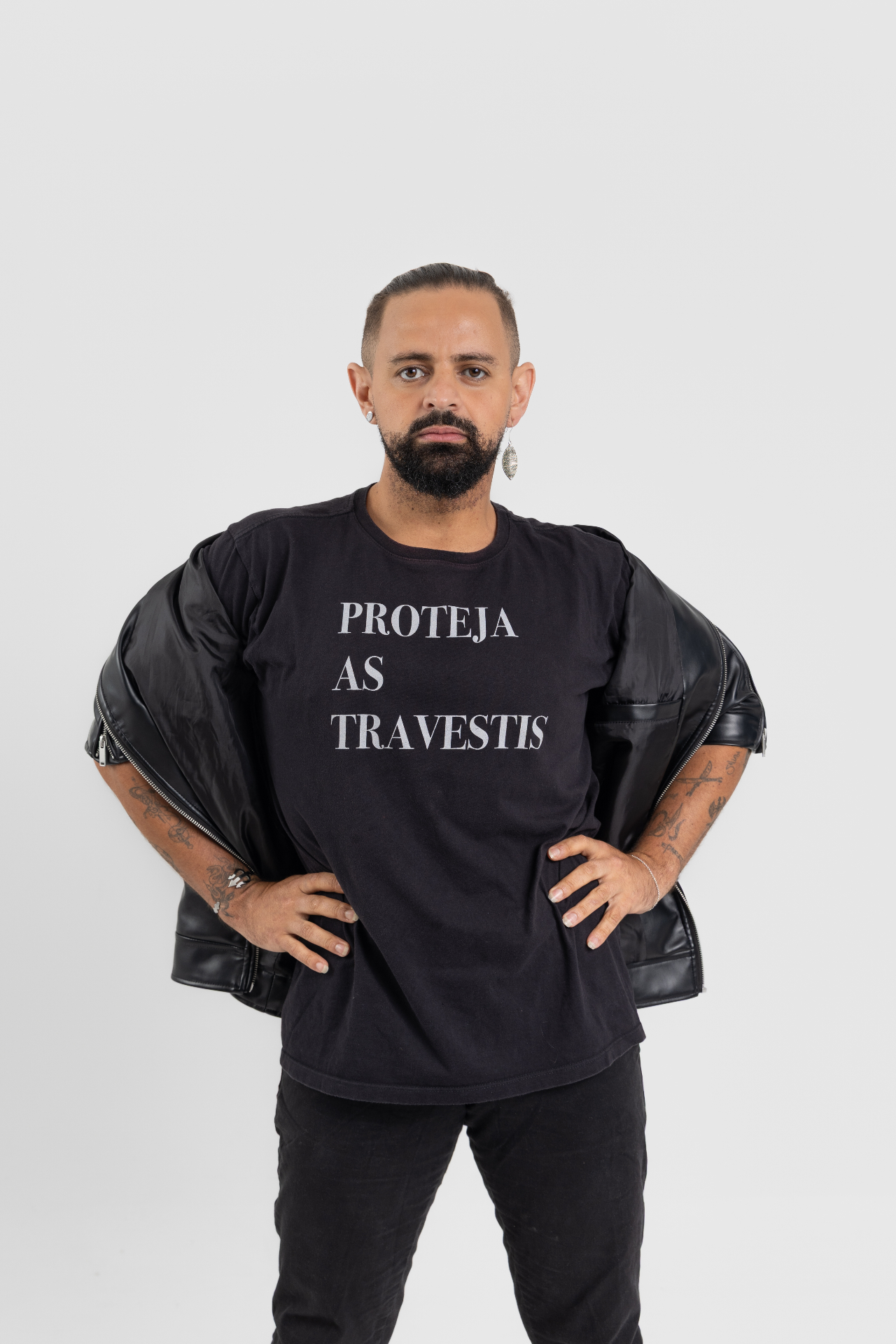 Retrato de Jayslan da Silva Souza, vice-presidente do Núcleo LGBTI+ de Araguari.